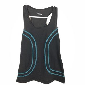 Lululemon black with blue detailing Racerback tank